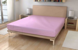 11-Jersey prostěradlo - Růžová - 60 x 120 cm