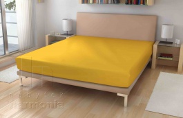 7-Jersey prostěradlo - žloutková - 70 x 140 cm