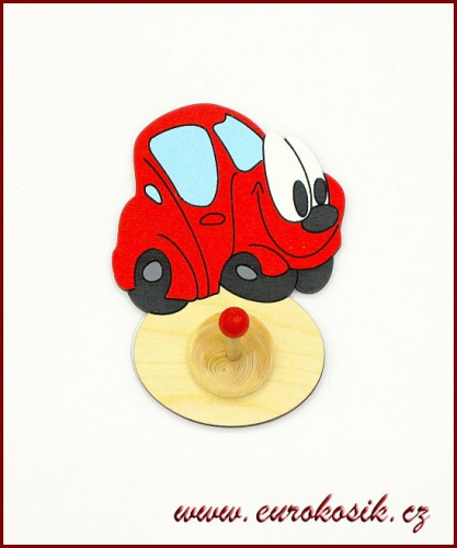 Dětský věšák Auto 13x15cm