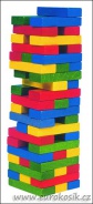 Barevné dřevěné kostky - Tower Tony věž