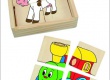 Minipuzzle Mašinka v dř. krabičce