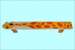 Lavička žirafa 195 cm
