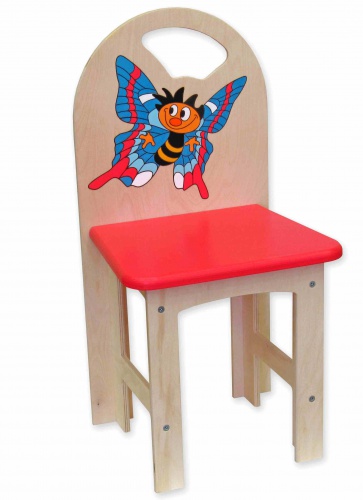 dětská židlička s motýlem