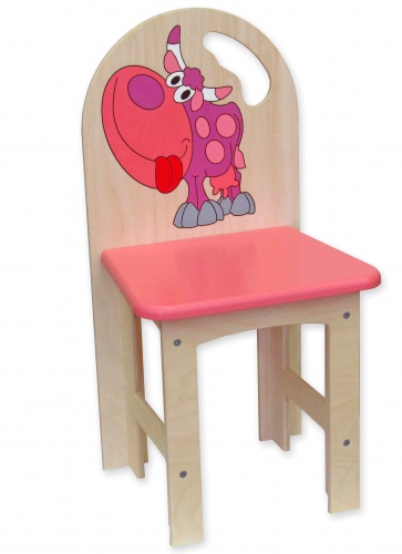 židlička s kravičkou