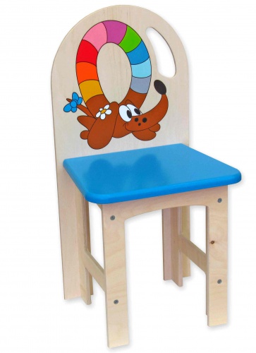 židle s jezevčíkem