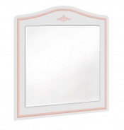 Zrcadlo ke komodě Betty - bílá/růžová