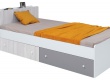 Dětská postel s úložným prostorem Beta 90x200cm - bílá/dub wilton/šedá