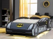 Dětská postel auto Hero 90x200cm - bílá/černá/žlutá
