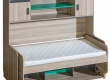 Multifunkční sklápěcí postel Groen se skříňkou a dvěma nástavci
