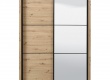 Šatní skříň s posuvnými dveřmi a zrcadlem Debby 165 - dub artisan