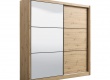 Šatní skříň s posuvnými dveřmi a zrcadlem Debby 215 - dub artisan