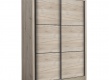 Šatní skříň s posuvnými dveřmi Debby 165 - dub šedý