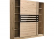 Šatní skříň s posuvnými dveřmi Rimini - dub artisan/černá