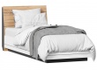 Postel s roštem Trendy 90x200cm - bílá/dub zlatý/černá