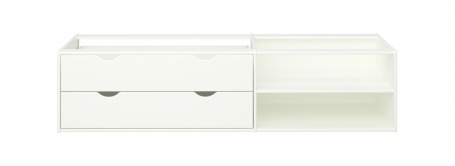 Úložný box se šuplíky pod postel Dany - bílý