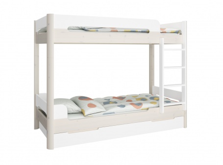Patrová postel s přistýlkou Eveline 90x200cm - bílá