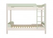 Patrová postel Eveline 90x200cm - bílý masiv/zelená