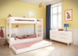 Patrová postel s přistýlkou Eveline 90x200cm - bílá