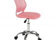 Otočná židle SELVA - růžová/chrom
