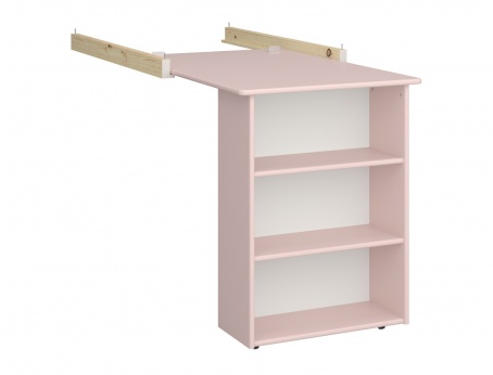 Závěsný stolek k vyvýšené posteli Amenity - růžový/bílá