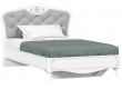 Studentská postel bez roštu 120x200cm Lily - bílá/šedá