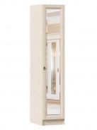 Šatní skříň zrcadlová Annie 1D (hl.61cm) - dub provence