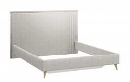 Čalouněná postel bez roštu 160x200cm Melody - šedá