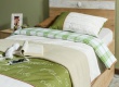 Přehoz na postel Nature - zelená/béžová/hnědá