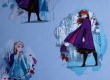 Dětské prostěradlo Frozen 2 ,,Blue leaves" - detail