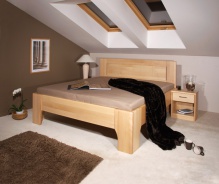Masivní postel s úložným prostorem Olympia 2 - 160/180 x 200cm - výběr odstínů