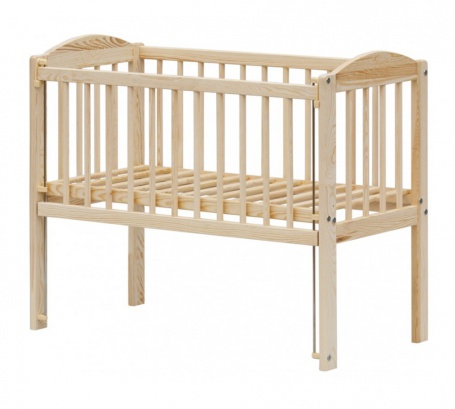 Dětská postýlka se stah. bokem BABY Scarlett ECO - borovice