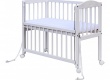 Postýlka se stahovacím bokem Baby Scarlett 90x41cm - bílá