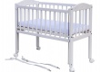 Postýlka se stahovacím bokem Baby Scarlett 90x41cm - bílá