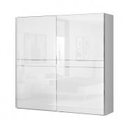 Dvoudveřová posuvná skříň Tiana š.230cm - bílá - výběr provedení
