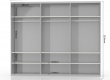 Třídveřová posuvná skříň Tiana š.272cm - bílá - výběr provedení