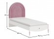 Dětská postel Susy 90x200cm - rozměry