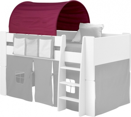 Textilní tunel k vyvýšené posteli Dany - lila/růžová