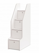 Schůdky s úložným prostorem Pure Modular - bílá