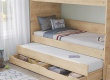 Patrová postel s přistýlkou, úložným prostorem a žebřík Cody Modular - detail
