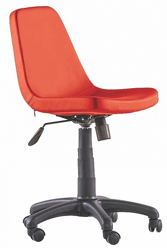 Otočná kancelářská židle na kolečkách Comfy - červená
