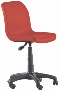Otočná židle na kolečkách Common - červená