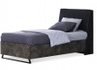 Studentská postel 100x200 s výklopným úložným prostorem Falko - dub rebap/bronz