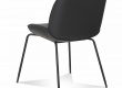 Koženková židle Falko - černá 
