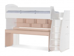 Multifunkční postel II s výsuvným stolem Andy - béžová