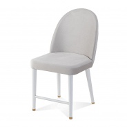 Dětská čalouněná židle Remy - šedá/bílá