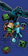 Dětská osuška Minecraft Metro Art Survive