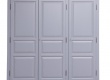 Třídveřová šatní skříň Lagi 230 - šedá patina