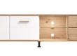 TV stolek s vnitřním osvětlením Jax - dub artisan/bílá