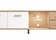 TV stolek s kompletním osvětlením Jax - dub artisan/bílá