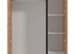 Třídveřová šatní skříň se zrcadlem a zásuvkou Geralt - vnitřní prostor